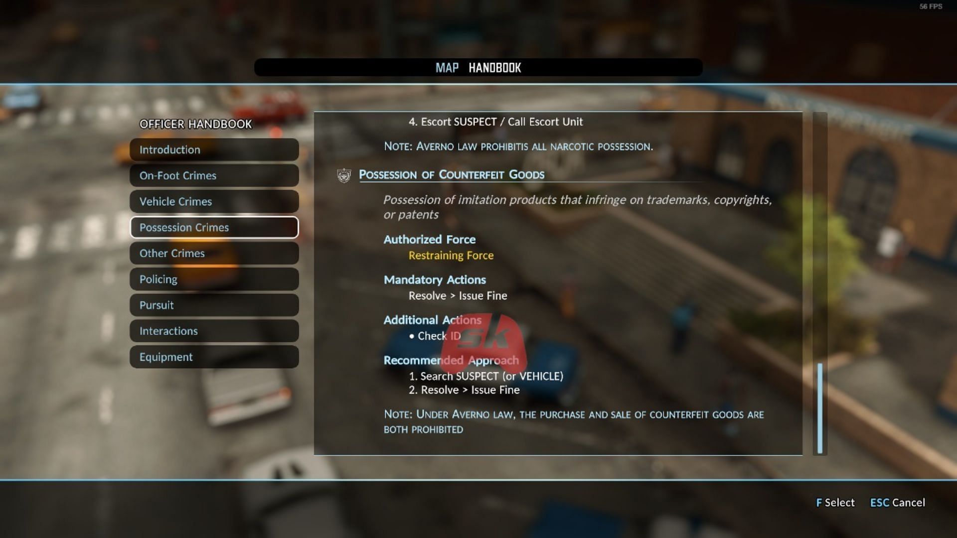 Possession of Counterfeit Goods protocol (Image via Sportskeeda Gaming || Kwalee)